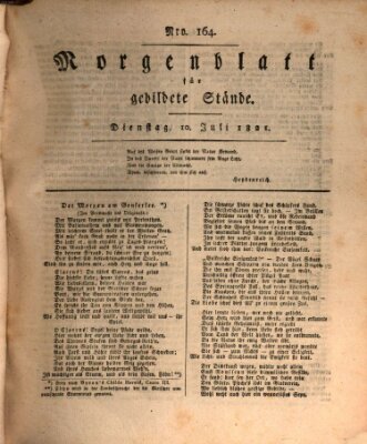 Morgenblatt für gebildete Stände Dienstag 10. Juli 1821
