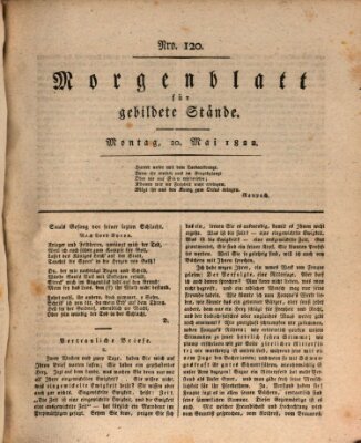 Morgenblatt für gebildete Stände Montag 20. Mai 1822