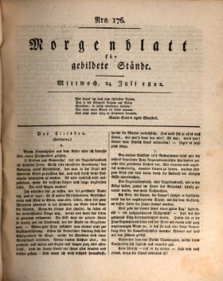 Morgenblatt für gebildete Stände Mittwoch 24. Juli 1822