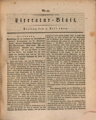 Morgenblatt für gebildete Stände Freitag 5. Juli 1822