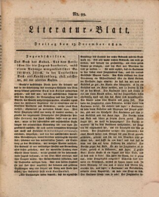 Morgenblatt für gebildete Stände Freitag 13. Dezember 1822