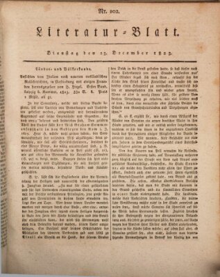 Morgenblatt für gebildete Stände Dienstag 23. Dezember 1823