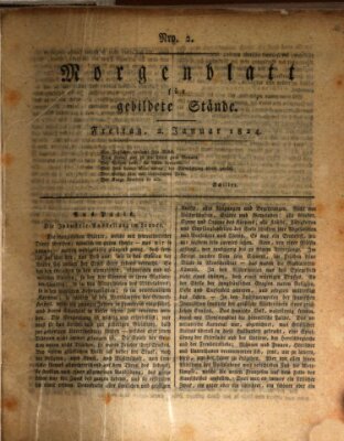 Morgenblatt für gebildete Stände Freitag 2. Januar 1824