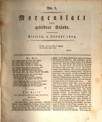 Morgenblatt für gebildete Stände Freitag 9. Januar 1824