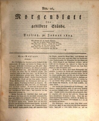 Morgenblatt für gebildete Stände Freitag 30. Januar 1824