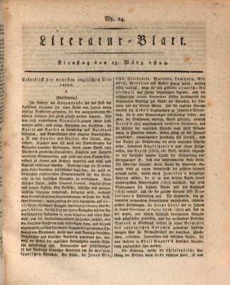 Morgenblatt für gebildete Stände Dienstag 23. März 1824