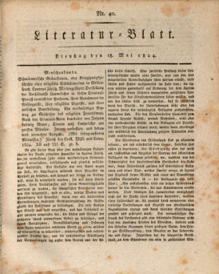 Morgenblatt für gebildete Stände Dienstag 18. Mai 1824