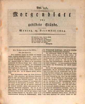 Morgenblatt für gebildete Stände Montag 13. Dezember 1824