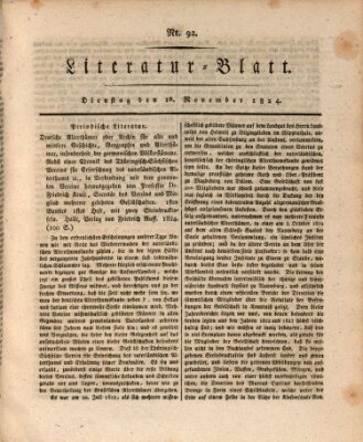 Morgenblatt für gebildete Stände Dienstag 16. November 1824