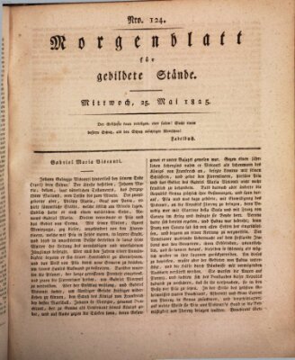 Morgenblatt für gebildete Stände Mittwoch 25. Mai 1825