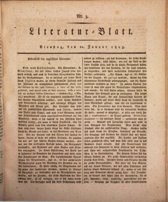 Morgenblatt für gebildete Stände Dienstag 11. Januar 1825