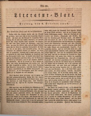 Morgenblatt für gebildete Stände Freitag 6. Oktober 1826