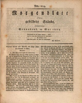 Morgenblatt für gebildete Stände Samstag 12. Mai 1827