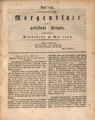 Morgenblatt für gebildete Stände Samstag 26. Mai 1827