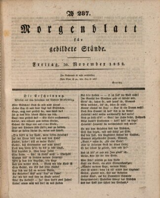 Morgenblatt für gebildete Stände Freitag 30. November 1832
