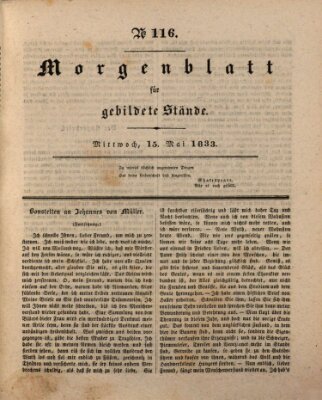 Morgenblatt für gebildete Stände Mittwoch 15. Mai 1833