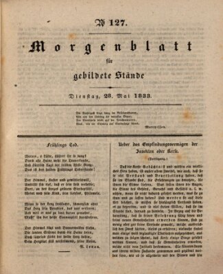 Morgenblatt für gebildete Stände Dienstag 28. Mai 1833