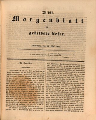 Morgenblatt für gebildete Leser (Morgenblatt für gebildete Stände) Mittwoch 20. Mai 1840