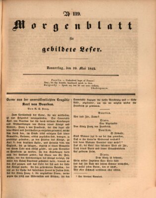 Morgenblatt für gebildete Leser (Morgenblatt für gebildete Stände) Donnerstag 19. Mai 1842