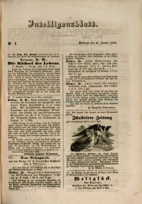 Morgenblatt für gebildete Leser (Morgenblatt für gebildete Stände) Mittwoch 21. Januar 1846