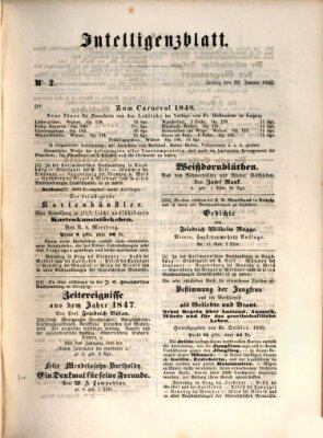 Morgenblatt für gebildete Leser (Morgenblatt für gebildete Stände) Freitag 28. Januar 1848
