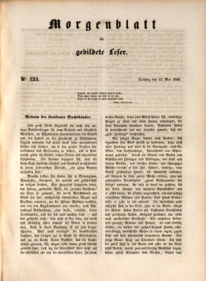 Morgenblatt für gebildete Leser (Morgenblatt für gebildete Stände) Dienstag 23. Mai 1848