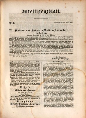 Morgenblatt für gebildete Leser (Morgenblatt für gebildete Stände) Mittwoch 11. April 1849