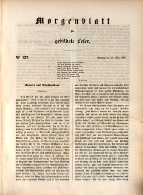 Morgenblatt für gebildete Leser (Morgenblatt für gebildete Stände) Montag 28. Mai 1849
