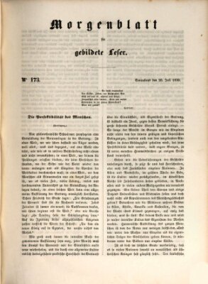 Morgenblatt für gebildete Leser (Morgenblatt für gebildete Stände) Samstag 20. Juli 1850