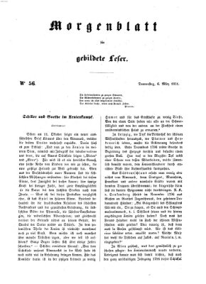 Morgenblatt für gebildete Leser (Morgenblatt für gebildete Stände) Donnerstag 6. März 1851