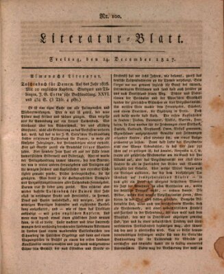 Morgenblatt für gebildete Stände Freitag 14. Dezember 1827