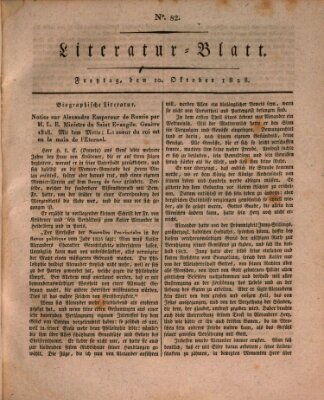 Morgenblatt für gebildete Stände Freitag 10. Oktober 1828