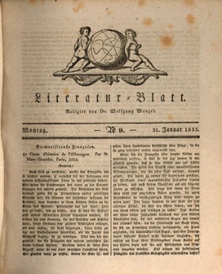 Morgenblatt für gebildete Stände Montag 21. Januar 1833
