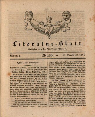 Morgenblatt für gebildete Stände Montag 23. Dezember 1833