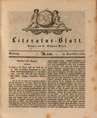 Morgenblatt für gebildete Stände Montag 30. Dezember 1833