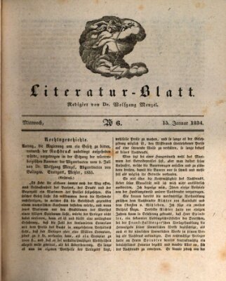 Morgenblatt für gebildete Stände Mittwoch 15. Januar 1834
