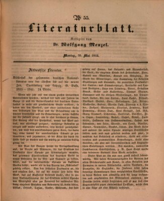 Morgenblatt für gebildete Leser (Morgenblatt für gebildete Stände) Montag 30. Mai 1842