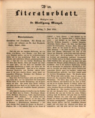 Morgenblatt für gebildete Leser (Morgenblatt für gebildete Stände) Freitag 7. Juni 1844