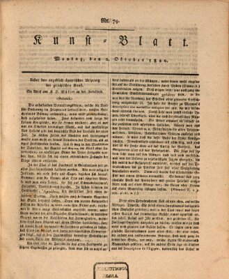 Morgenblatt für gebildete Stände Montag 2. Oktober 1820
