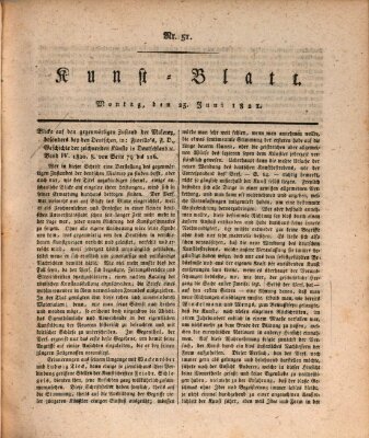 Morgenblatt für gebildete Stände Montag 25. Juni 1821