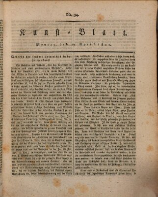Morgenblatt für gebildete Stände Montag 29. April 1822