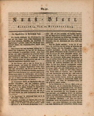Morgenblatt für gebildete Stände Donnerstag 11. November 1824