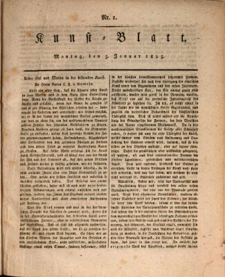 Morgenblatt für gebildete Stände Montag 3. Januar 1825