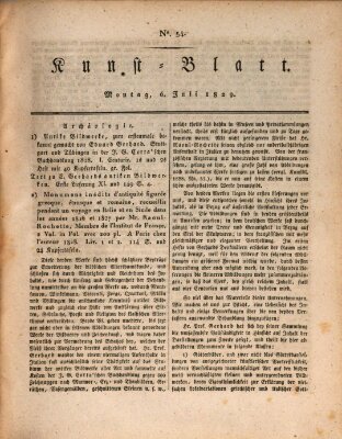 Morgenblatt für gebildete Stände Montag 6. Juli 1829
