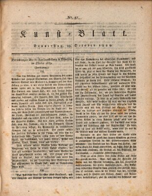 Morgenblatt für gebildete Stände Donnerstag 29. Oktober 1829