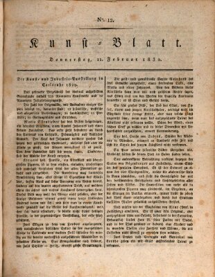 Morgenblatt für gebildete Stände Donnerstag 11. Februar 1830