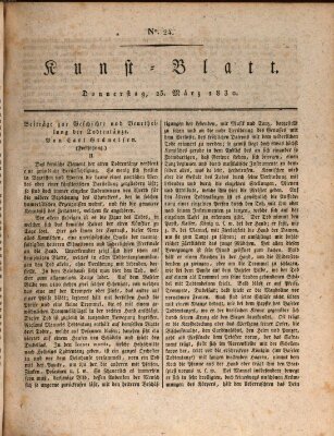 Morgenblatt für gebildete Stände Donnerstag 25. März 1830