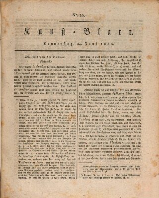 Morgenblatt für gebildete Stände Donnerstag 24. Juni 1830