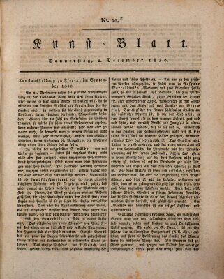 Morgenblatt für gebildete Stände Donnerstag 2. Dezember 1830