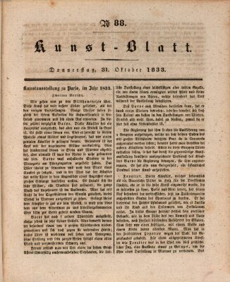 Morgenblatt für gebildete Stände Donnerstag 31. Oktober 1833